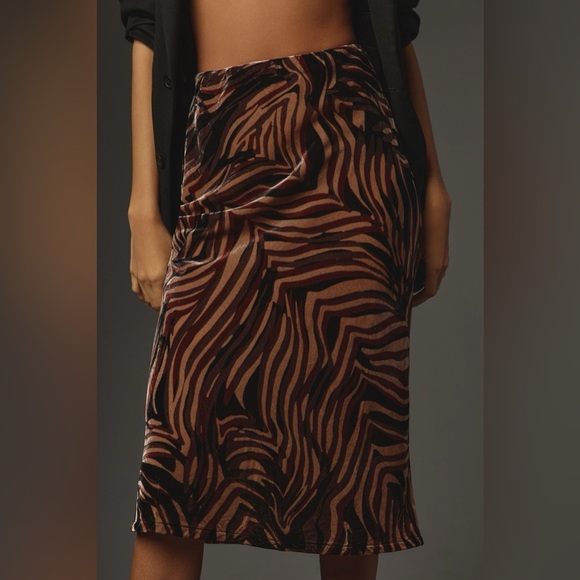 The Tilda Velvet Slip Skirt - Picture 2 of 5